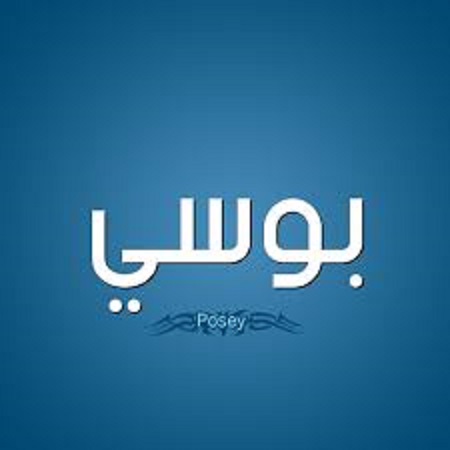 وش رايكم في زخرفة اسم بوسي بالإنجليزي